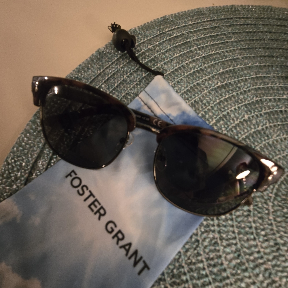 Foster Grant Tortoiseshell Frames with Dark Smoke Lenses